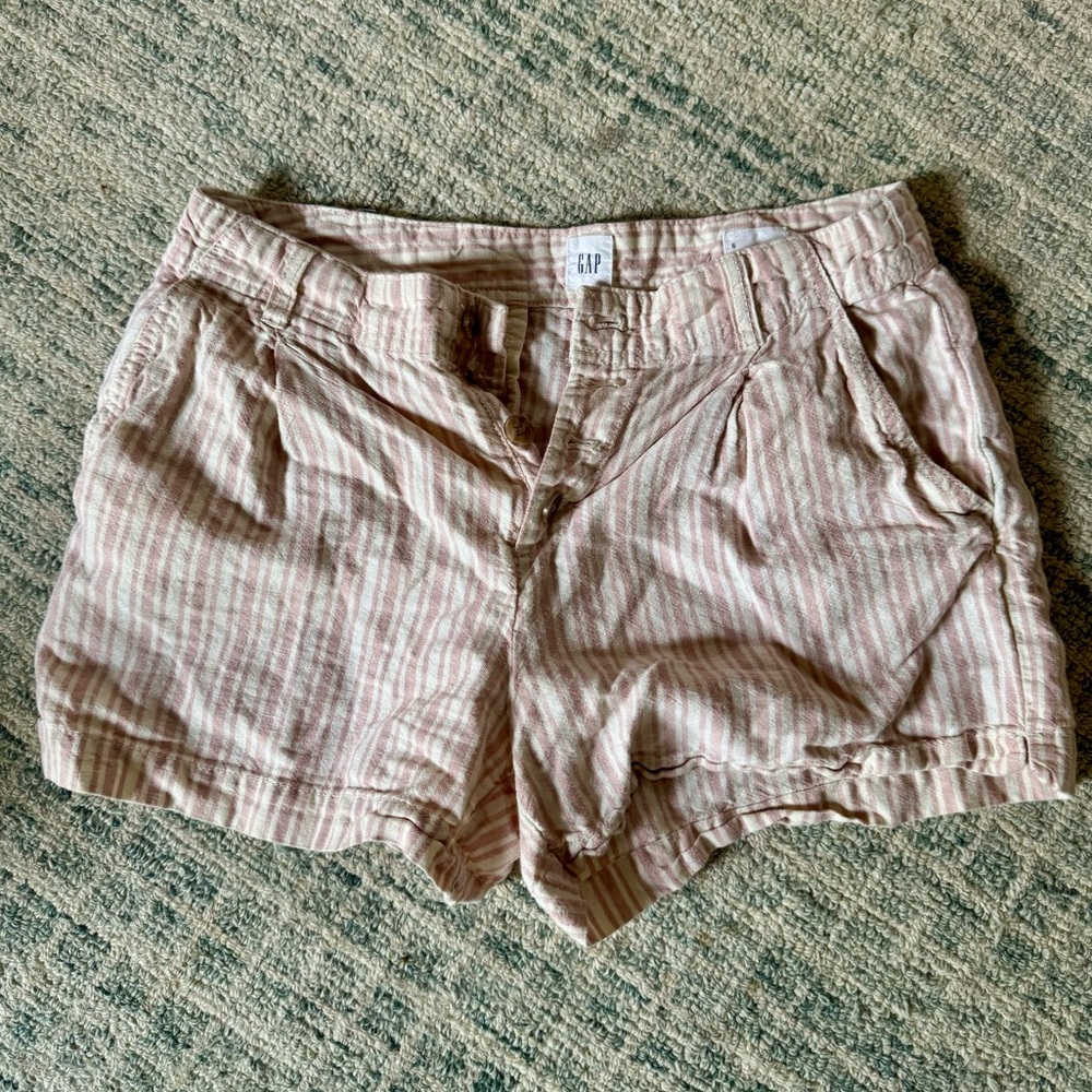 Gap Pink Linen Shorts